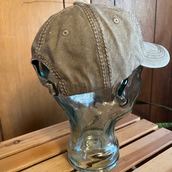 Matte Tan Khaki Fleur de Lis Cap - Picture 5 of 13
